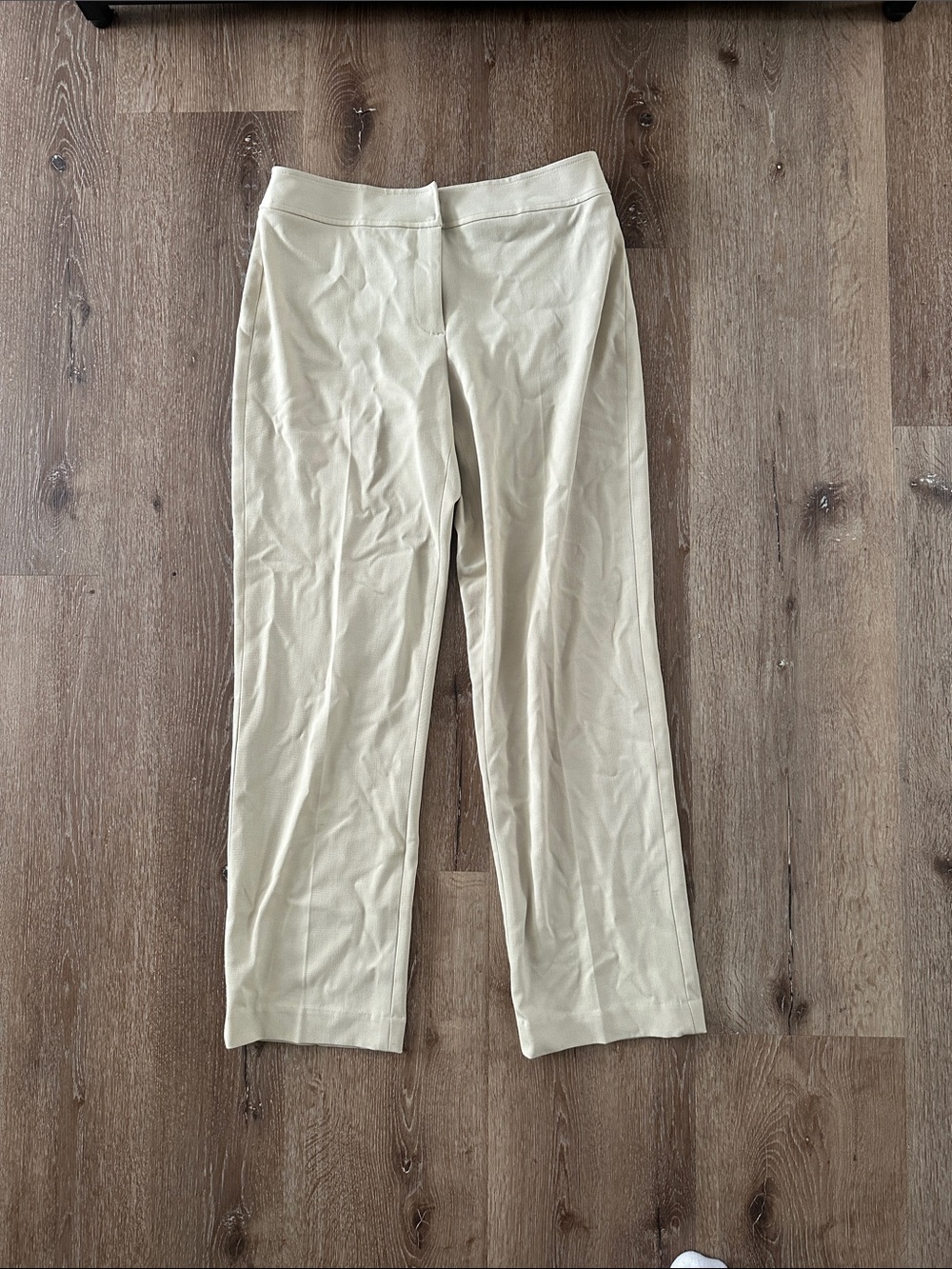 Sexy Women’s Cream Trousers Straight-Leg Tall Girl